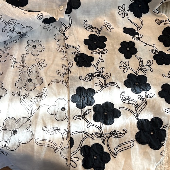 MARE ST BARTH 💯 LINEN TUNIC/BUTTON DOWN SHIRT Sz M - Picture 12 of 12